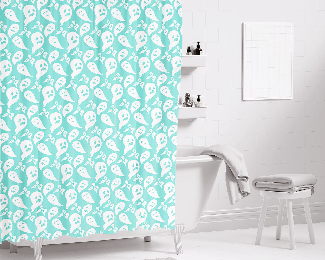 Tune Squad Logo Space Jam Michael Jordan Hipster Bathroom Shower Curtain Fabric Waterproof | 66 X 72 Inch
