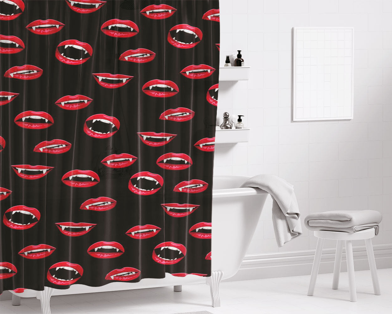 Valentino Rossi 46 Vr46 Bathroom Shower Curtain Fabric Waterproof | 66 X 72 Inch