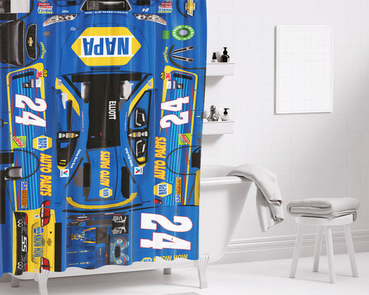Chase Elliott'S Car Stikers Bathroom Shower Curtain Fabric Waterproof | 66 X 72 Inch