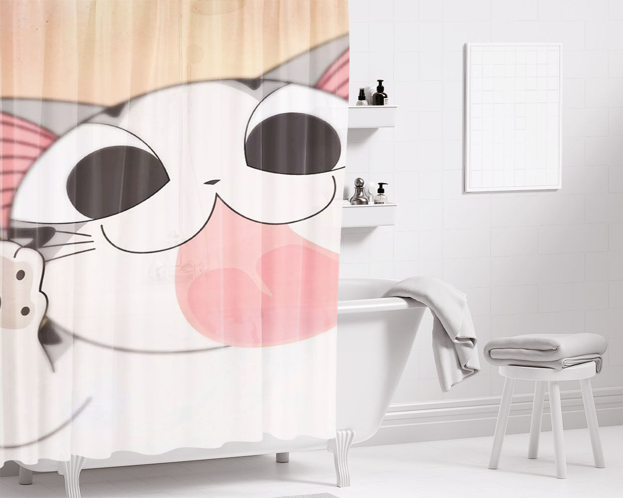 Chis Sweet Home Konami Kanata Bathroom Shower Curtain Fabric Waterproof | 66 X 72 Inch