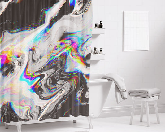 Confusion In Her Eyes That Says It All Bathroom Shower Curtain Fabric Waterproof
