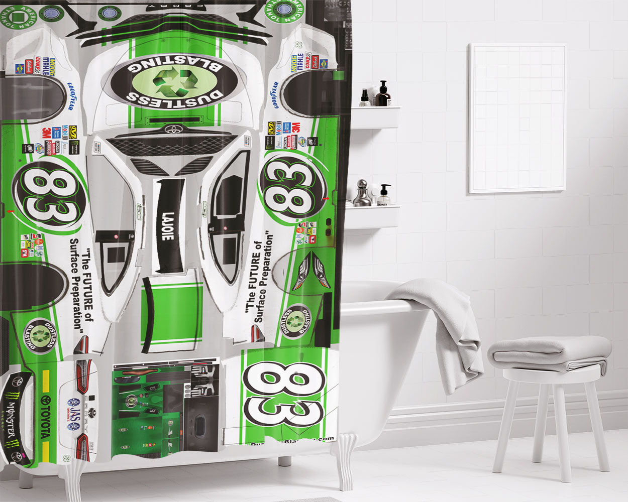 Corey Lajoie'S Car Stikers Bathroom Shower Curtain Fabric Waterproof | 66 X 72 Inch