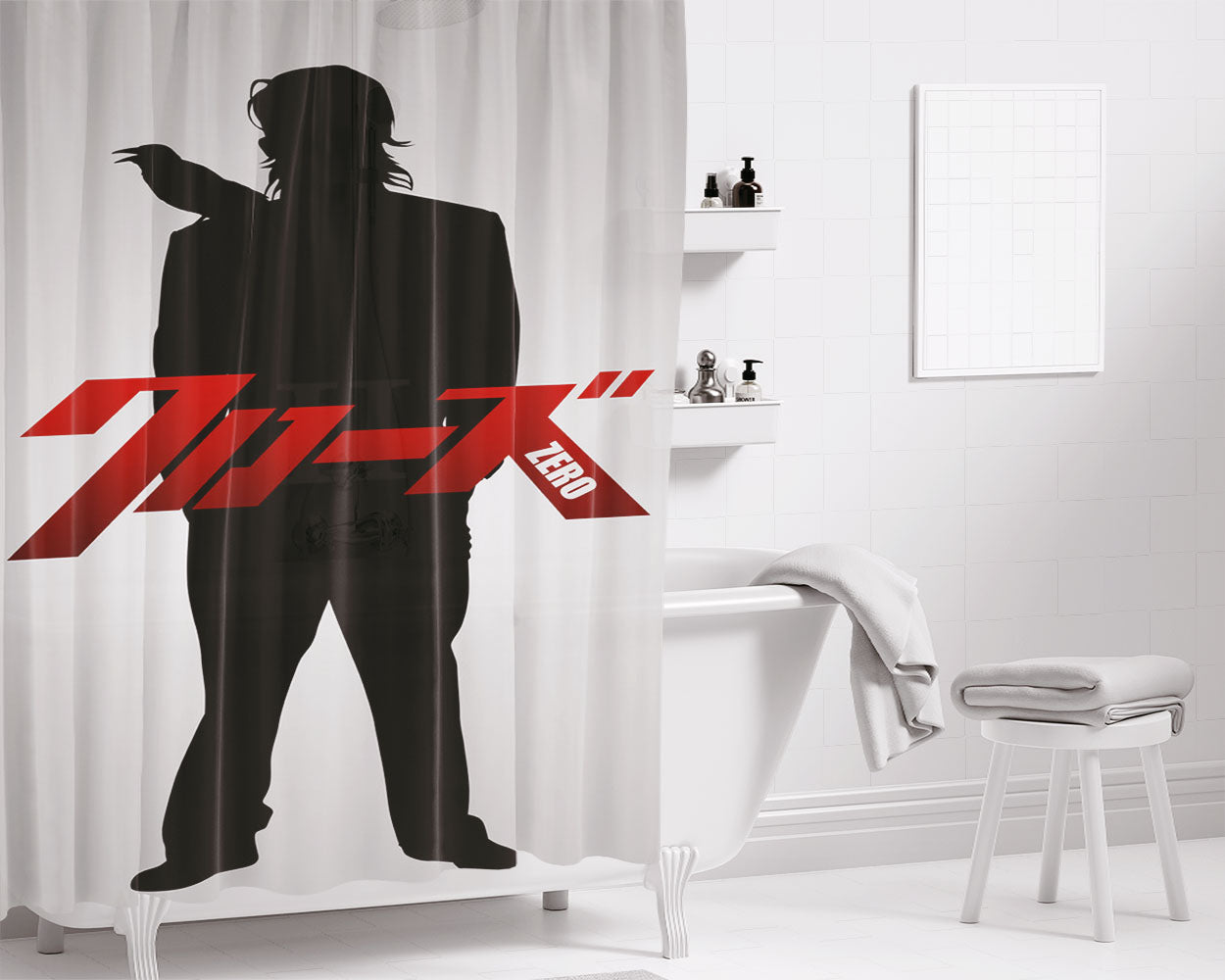 Crows Zero Genji In Black Bathroom Shower Curtain Fabric Waterproof | 66 X 72 Inch