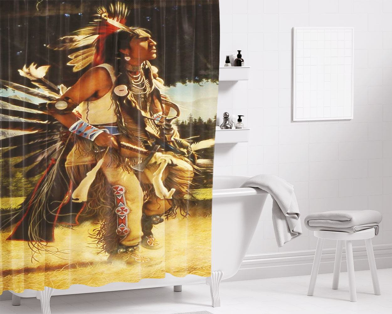 Dance Of His Fathers Bathroom Shower Curtain Fabric Waterproof | 66 X 72 Inch