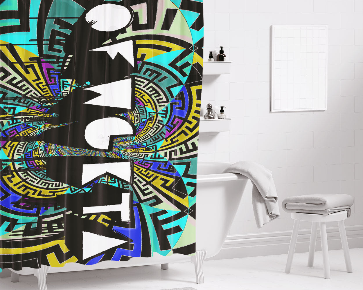 Offroad Adveture Streetwear Bathroom Shower Curtain Fabric Waterproof | 66 X 72 Inch