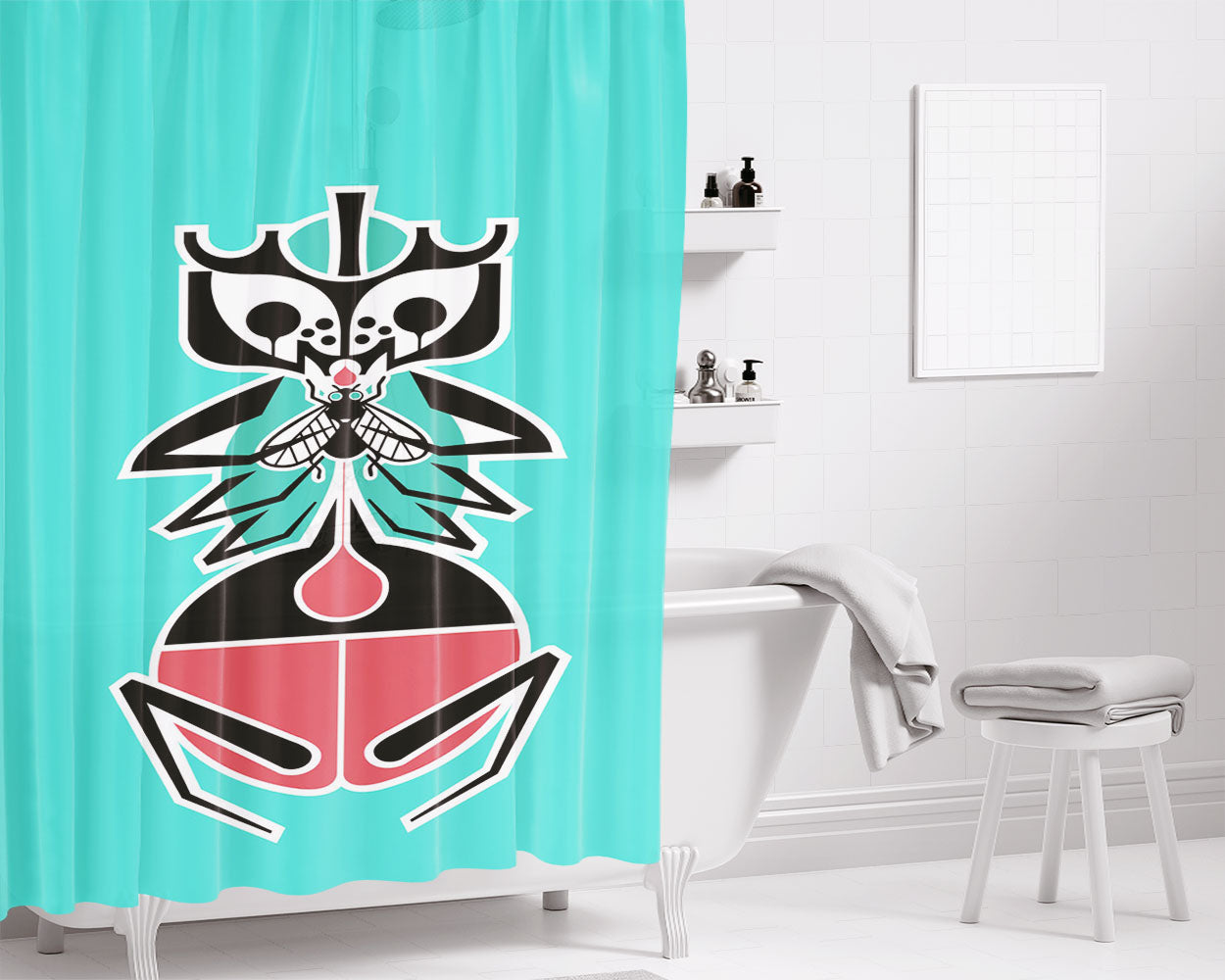 One Tree Hill- Bridge Bathroom Shower Curtain Fabric Waterproof | 66 X 72 Inch