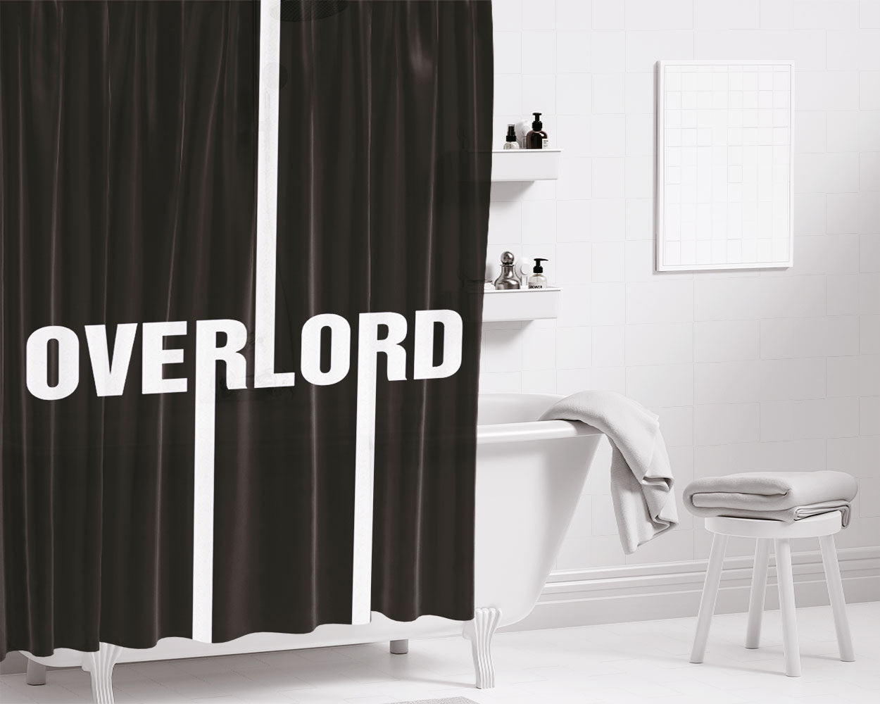 Overlord Movie Poster Bathroom Shower Curtain Fabric Waterproof | 66 X 72 Inch