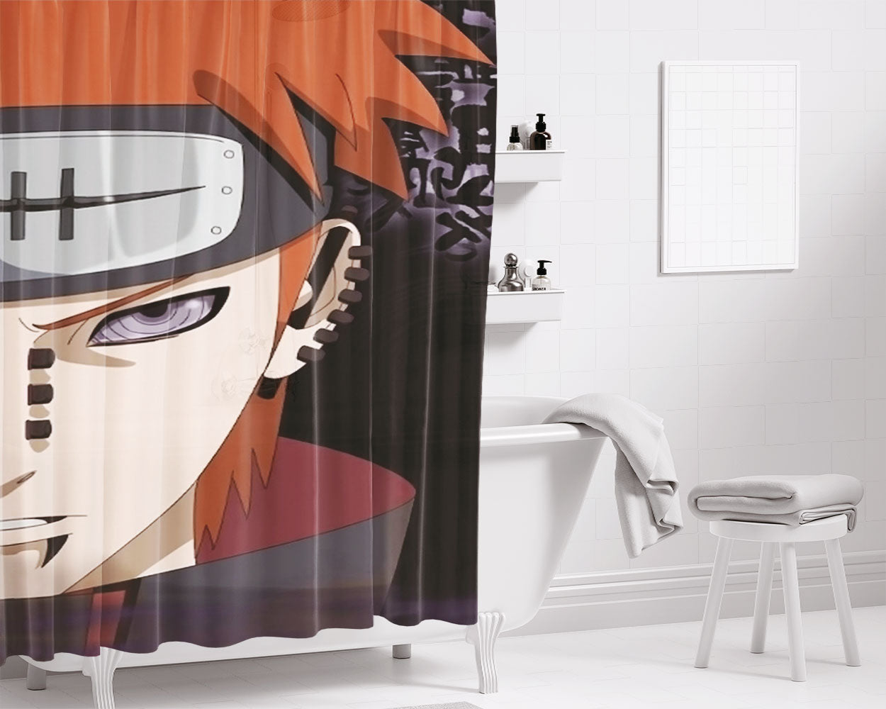 Pain Hd Wallaper Bathroom Shower Curtain Fabric Waterproof | 66 X 72 Inch