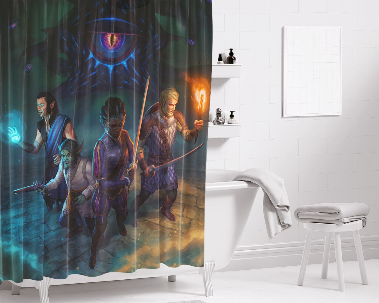 Pillars Of Eternity 2 Deadfire Wallpapers Bathroom Shower Curtain Fabric Waterproof | 66 X 72 Inch