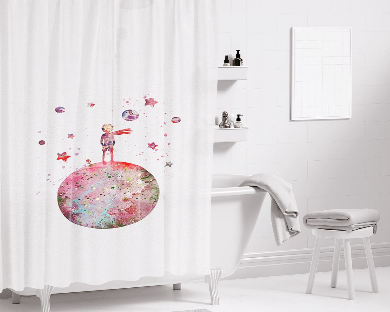 Plano De Fundo Tumblr Frases Bathroom Shower Curtain Fabric Waterproof | 66 X 72 Inch