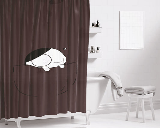 Pocket Catana Bathroom Shower Curtain Fabric Waterproof