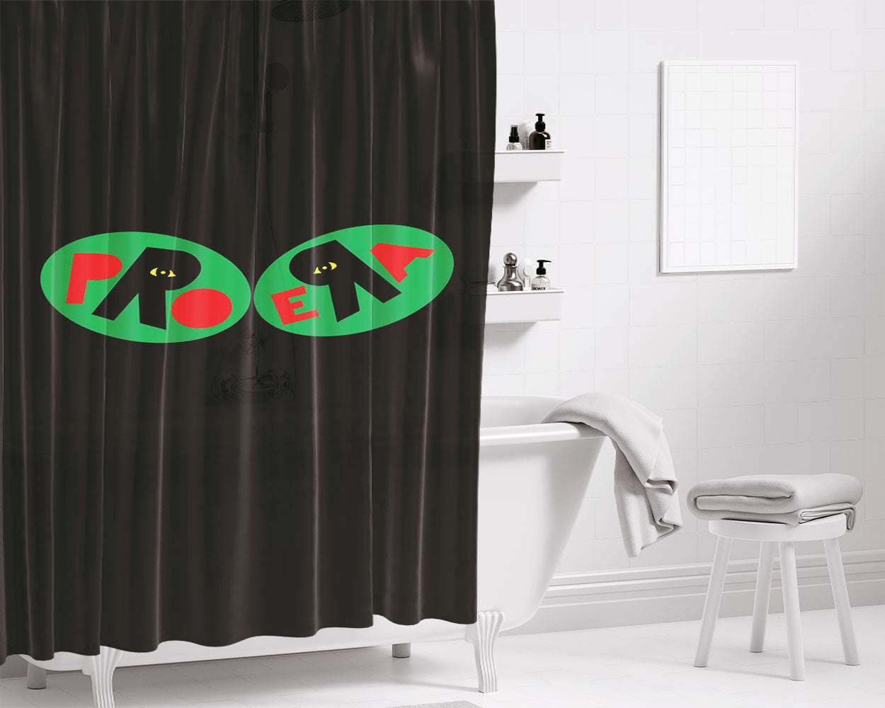 Pro Era Art Bathroom Shower Curtain Fabric Waterproof | 66 X 72 Inch