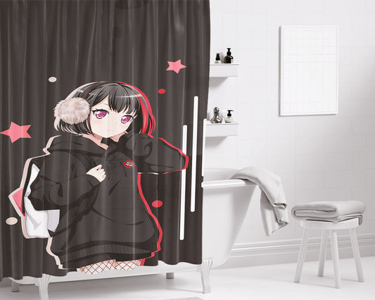 Ran Mitake Bathroom Shower Curtain Fabric Waterproof