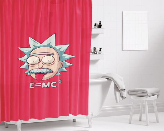 Rick Einstein Equivalence Bathroom Shower Curtain Fabric Waterproof