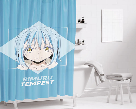 Rimuru Tempest Bathroom Shower Curtain Fabric Waterproof