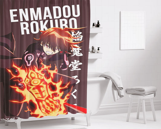 Rokuro Enmado Sousei No Onmyouji Bathroom Shower Curtain Fabric Waterproof