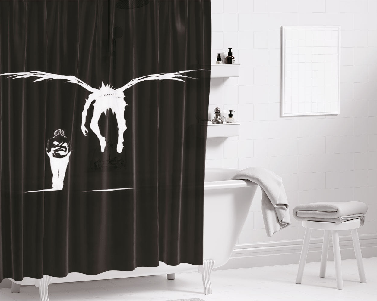 Ryuk Light Yagami Bathroom Shower Curtain Fabric Waterproof | 66 X 72 Inch