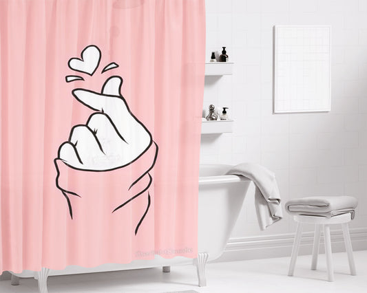 Sarangheo Bathroom Shower Curtain Fabric Waterproof