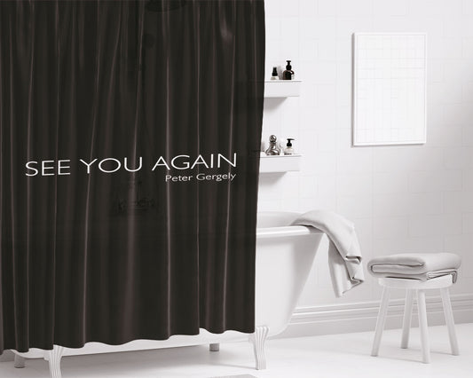 See You Again Bathroom Shower Curtain Fabric Waterproof