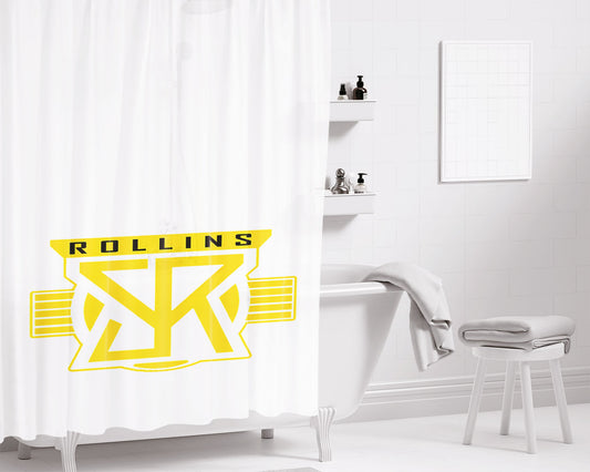 Seth Rollins White Bathroom Shower Curtain Fabric Waterproof