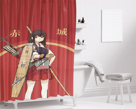 Akagi Kancolle Bathroom Shower Curtain Fabric Waterproof | 66 X 72 Inch