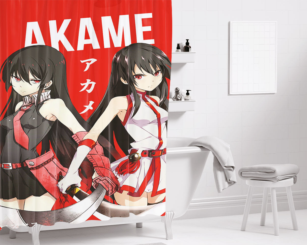 Akame Ga Kill Wallpaper 2 Bathroom Shower Curtain Fabric Waterproof | 66 X 72 Inch