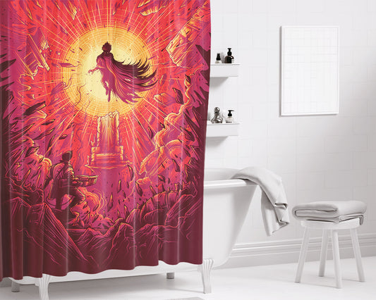 Akira Good For Health Bad For Education Dan Mumford Bathroom Shower Curtain Fabric Waterproof | 66 X 72 Inch