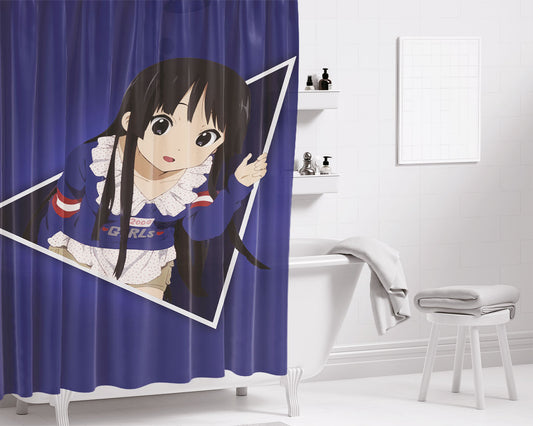 Akiyama Mio V3 Bathroom Shower Curtain Fabric Waterproof | 66 X 72 Inch