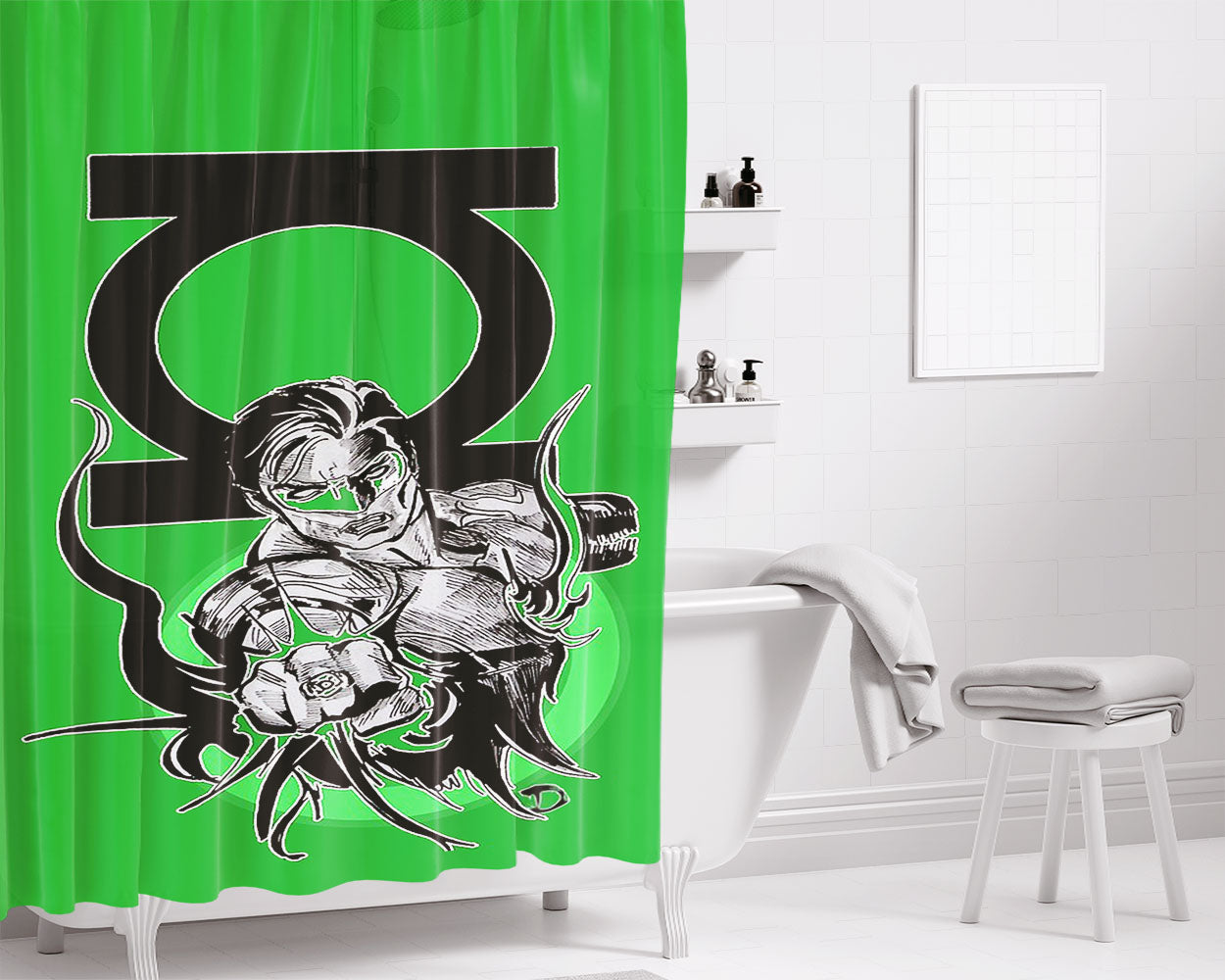 Hal The Aquaman Bathroom Shower Curtain Fabric Waterproof | 66 X 72 Inch