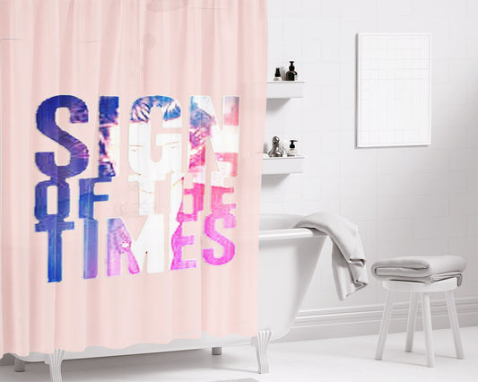 Harry Styles Sign Of The Times New Single 1D Directioners Christmas Gift Bathroom Shower Curtain Fabric Waterproof | 66 X 72 Inch