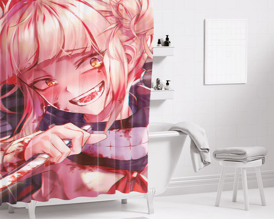 Himiko Toga My Hero Academia Bathroom Shower Curtain Fabric Waterproof | 66 X 72 Inch