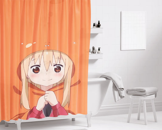 Himouto! Umaru-Chan Minimalist 2 Bathroom Shower Curtain Fabric Waterproof | 66 X 72 Inch
