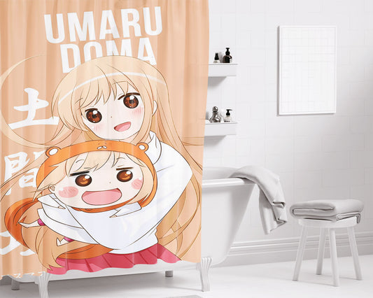 Himouto! Umaru-Chan Minimalist Bathroom Shower Curtain Fabric Waterproof | 66 X 72 Inch