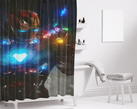 I Am Ironman Bathroom Shower Curtain Fabric Waterproof | 66 X 72 Inch