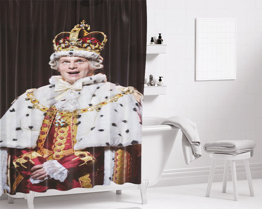 Hamilton Broadway King George Iii Bathroom Shower Curtain Fabric Waterproof | 66 X 72 Inch
