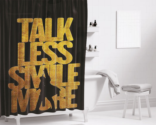 Hamilton Quote Bathroom Shower Curtain Fabric Waterproof | 66 X 72 Inch