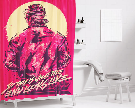 Hotline Miami 2 Wrong Number Back Bathroom Shower Curtain Fabric Waterproof | 66 X 72 Inch