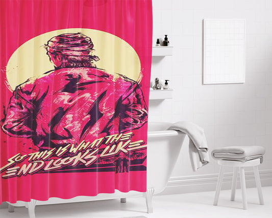 Hotline Miami Jacket Bathroom Shower Curtain Fabric Waterproof | 66 X 72 Inch