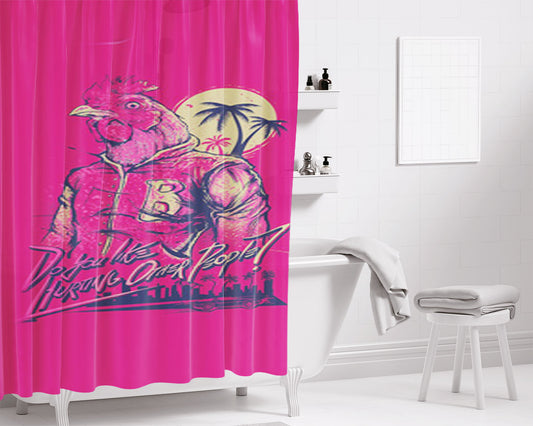 Hotline Miami Bathroom Shower Curtain Fabric Waterproof | 66 X 72 Inch
