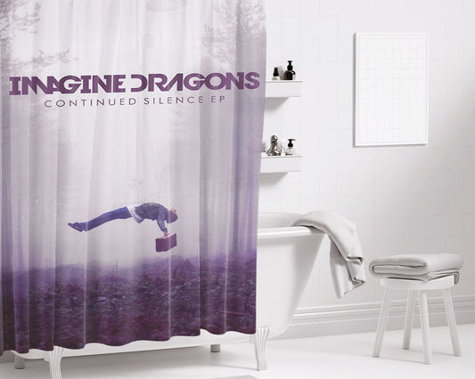 Imagine Dragons Bathroom Shower Curtain Fabric Waterproof | 66 X 72 Inch