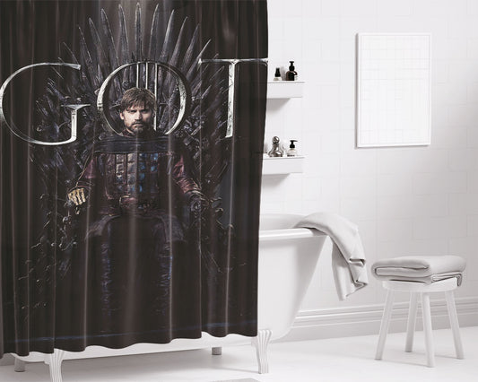 Jaime Lannister Nikolaj Coster Waldau Bathroom Shower Curtain Fabric Waterproof | 66 X 72 Inch
