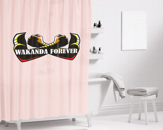 King Of Wakanda Bathroom Shower Curtain Fabric Waterproof | 66 X 72 Inch