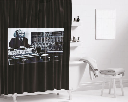 Klingon Moog Synth Parody Bathroom Shower Curtain Fabric Waterproof | 66 X 72 Inch