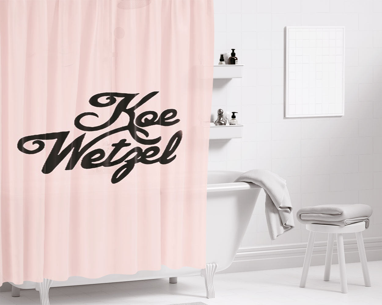 Koe Wetzel Bathroom Shower Curtain Fabric Waterproof | 66 X 72 Inch