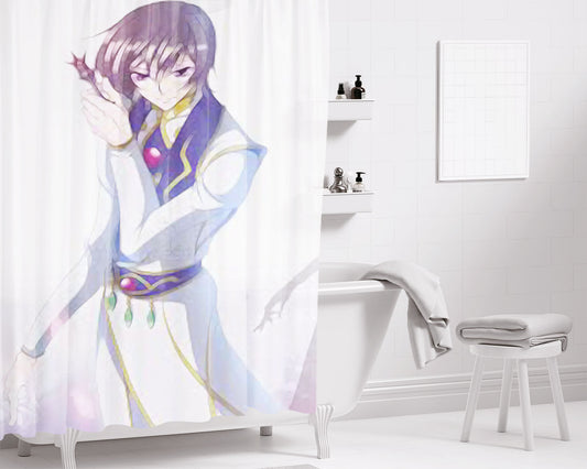 Lelouch Code Geass Bathroom Shower Curtain Fabric Waterproof | 66 X 72 Inch