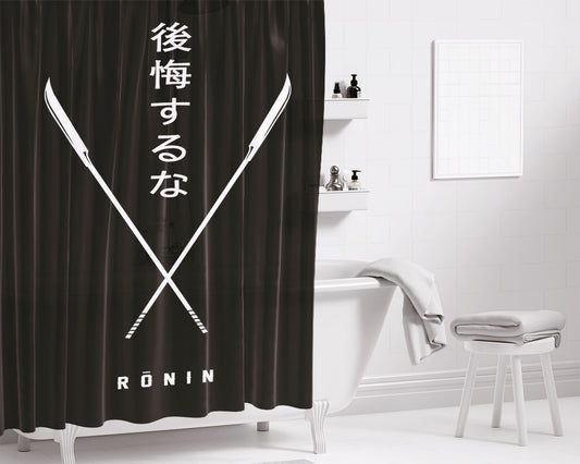 Ronin Bathroom Shower Curtain Fabric Waterproof | 66 X 72 Inch
