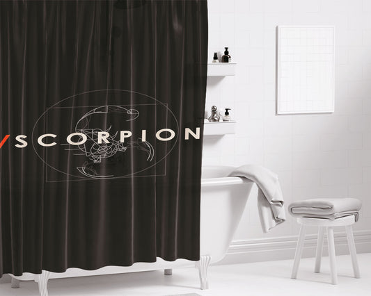 Scorpion Tv Show Logo 2017 Bathroom Shower Curtain Fabric Waterproof | 66 X 72 Inch