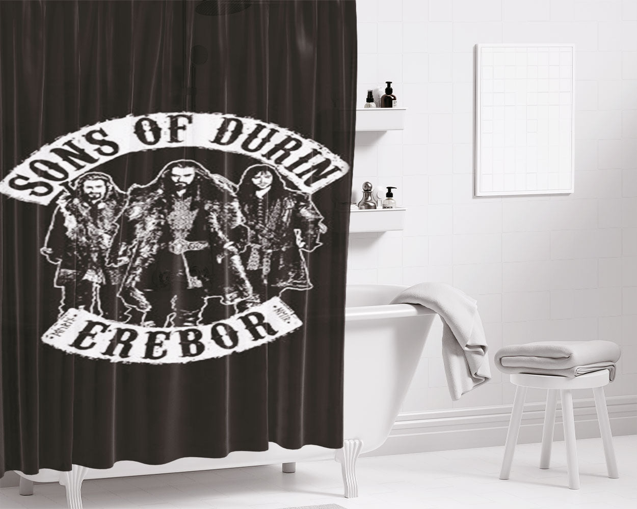 Son Of Durin Erebor Bathroom Shower Curtain Fabric Waterproof | 66 X 72 Inch