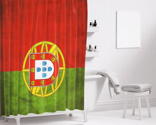 Spain National Flag World Cup 2018 Bathroom Shower Curtain Fabric Waterproof | 66 X 72 Inch