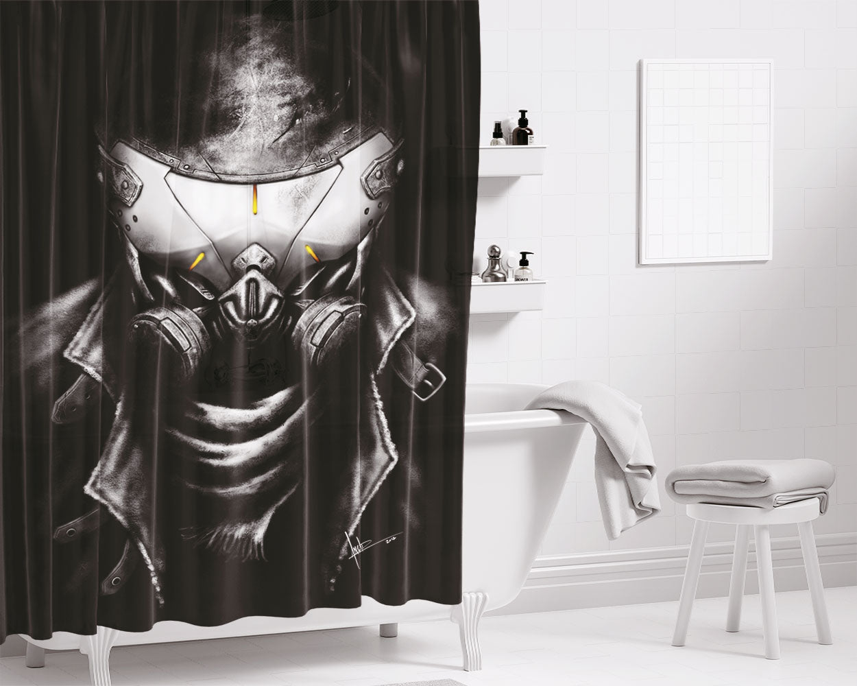 Survivor Bathroom Shower Curtain Fabric Waterproof | 66 X 72 Inch